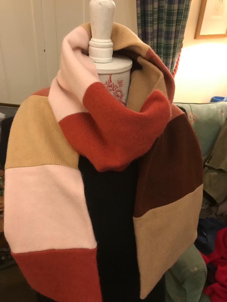 Patchwork Scarf - Autumn Colours